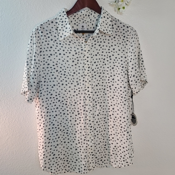 PARALLEL X LEAGUE THE DUKE WOVEN WHITE/BLACK MEN'S SIZE SMALL NEW WITH TAGS - Picture 6 of 16